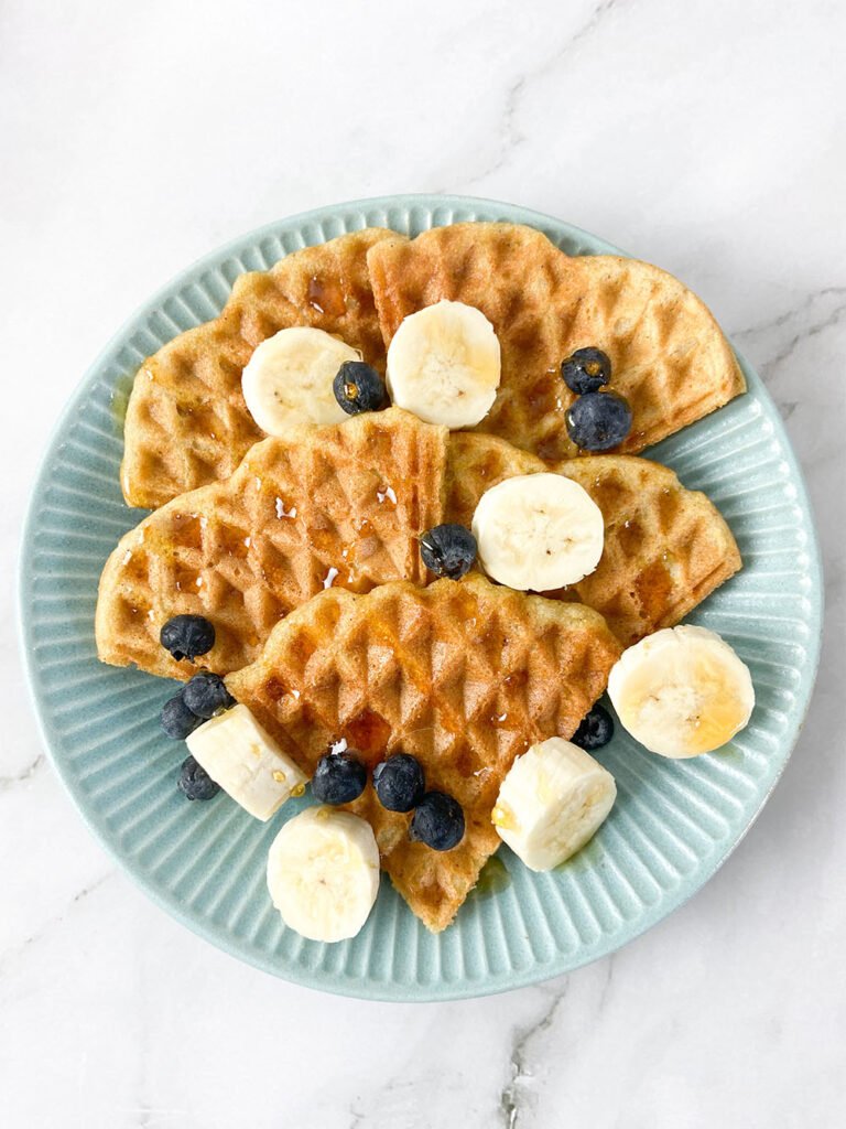 Waffle de Banana Sem Glúten e Sem Lácteos
