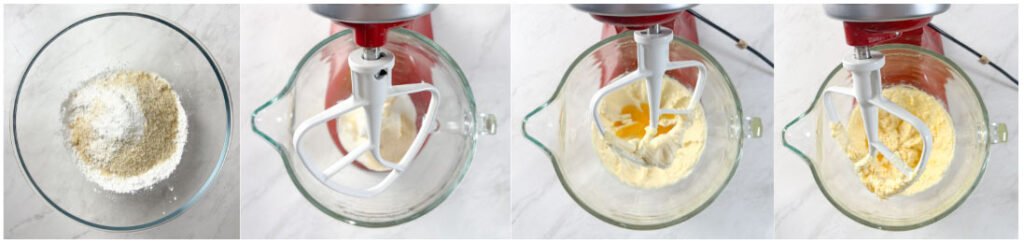 visão do passo a passo para fazer os biscoitos de limão sem glúten