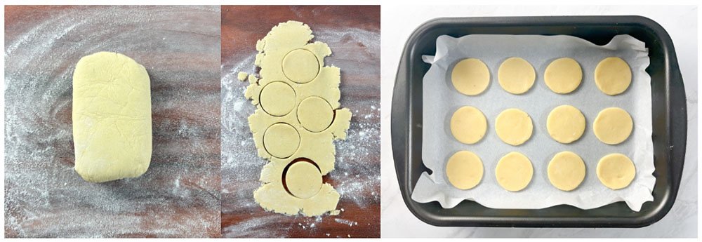 visão do passo a passo dos biscoitos de limão sem glúten