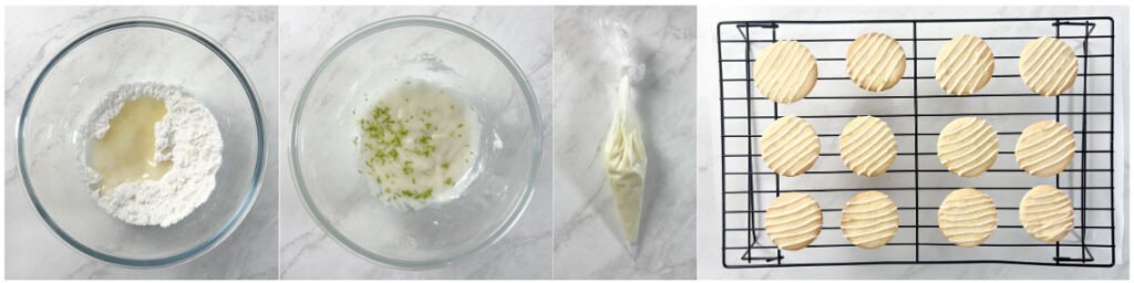 visão do passo a passo dos biscoitos de limão sem glúten