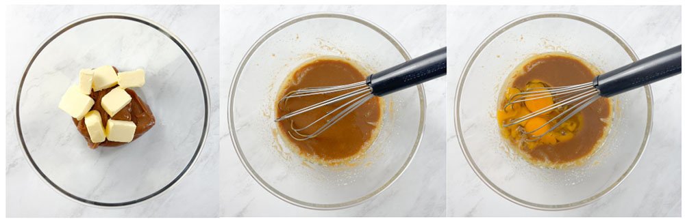 visão do passo a passo para fazer o petit gateau de doce de leite sem glúten