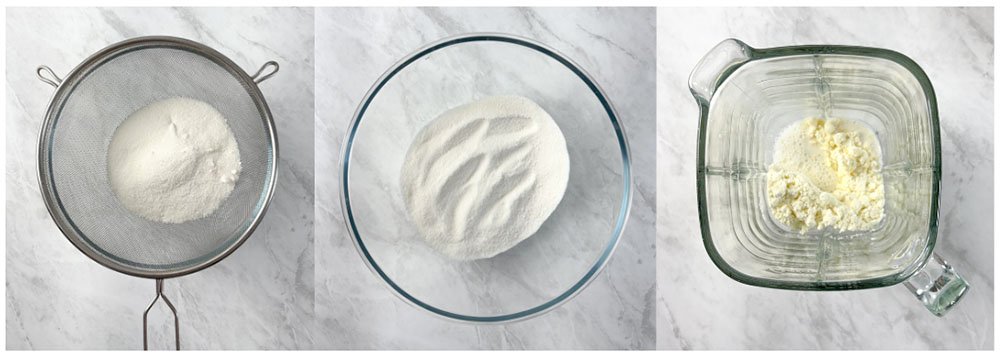 visão do passo a passo da receita