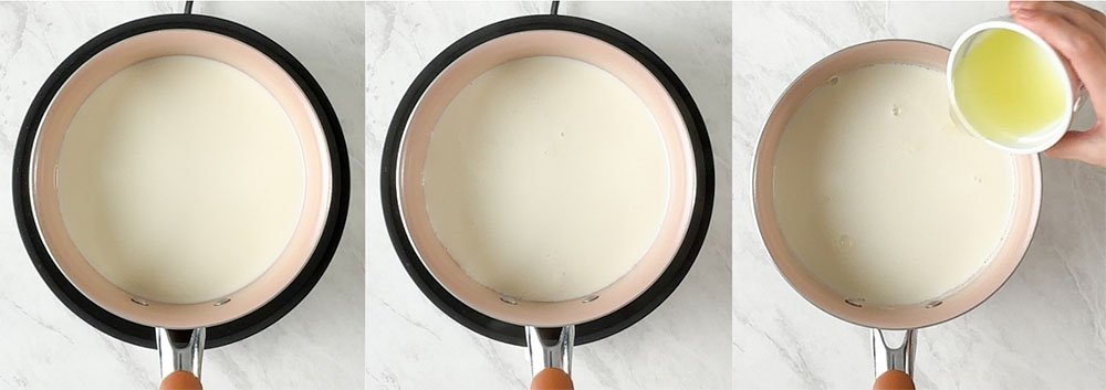 Visão do passo a passo da receita