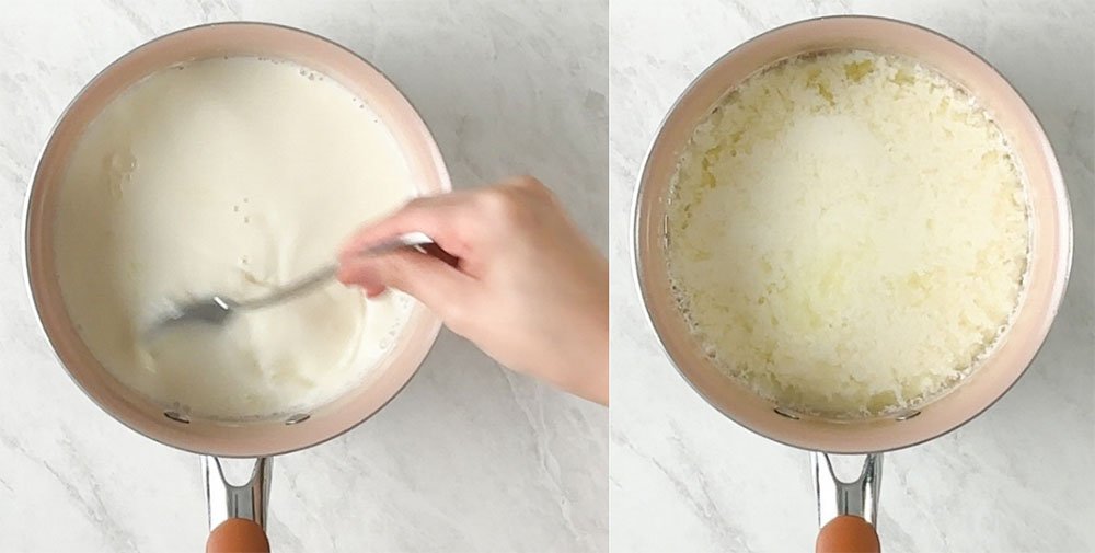 Visão do passo a passo da receita